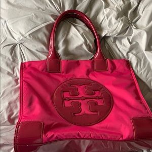 Pink Tory Burch Tote Bag